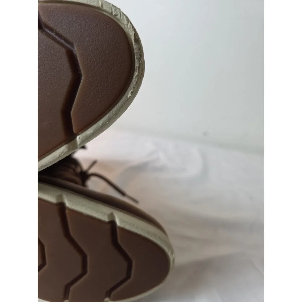 TIMBERLAND Bramhall Boots Womens 9.5 Brown Leather Lace Up Waterproof Ankle